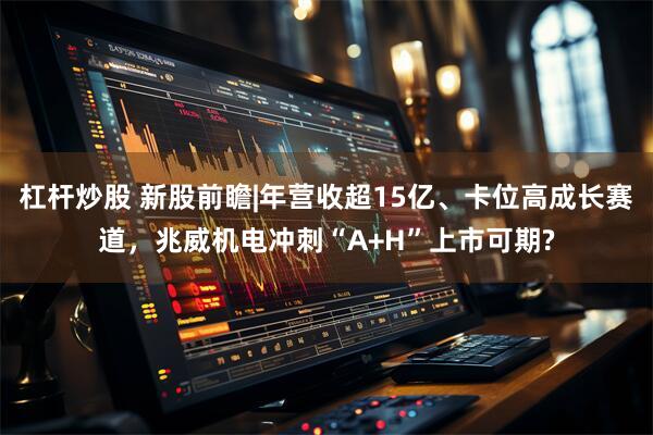杠杆炒股 新股前瞻|年营收超15亿、卡位高成长赛道，兆威机电冲刺“A+H”上市可期?